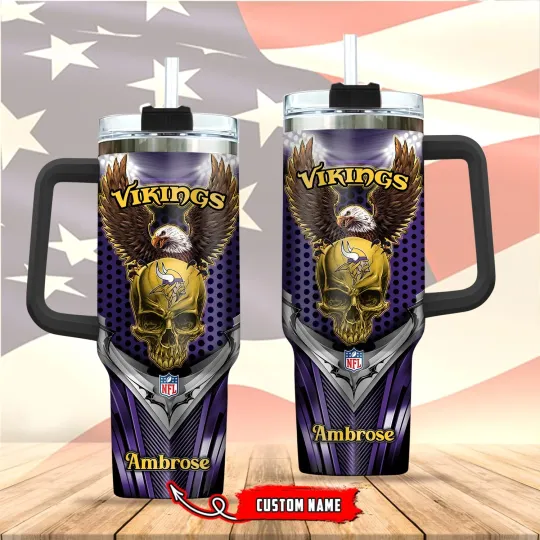 Minnesota**Vikings 40oz Stainless Steel Tumbler