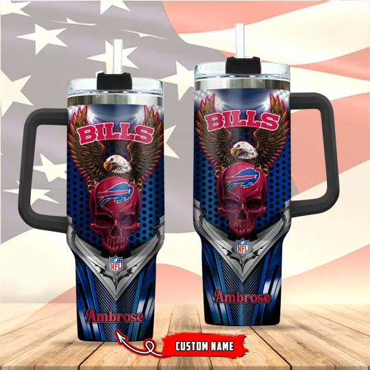 Buffalo***Bills 40oz Stainless Steel Tumbler