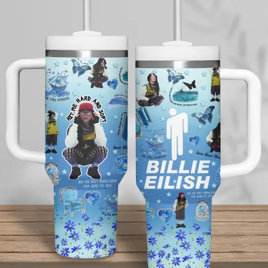 New Billie Eilish Music  Gift For Fans 40oz Tumbler  SO992