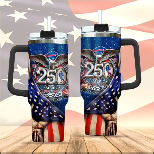 Buffalo***Bills 40oz Stainless Steel Tumbler