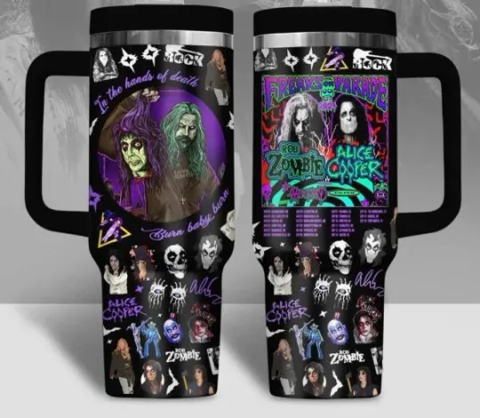 Discover New Rob Zombie And Alice Cooper  Gift For Fans 40oz Tumbler  SO958