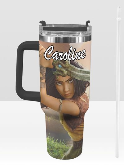 Discover Raya and the Last Dragon 40 oz Tumbler: Personalized Stanley-Inspired Stainless Steel Cup