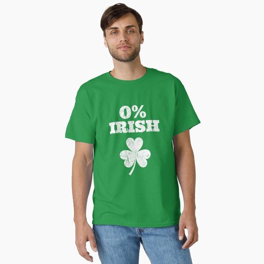 Discover O% Irish - Funny St Patricks Day Classic T-Shirt