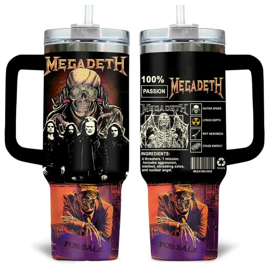New Megadeth 2025 Gift For Fans 40oz Tumbler  SO936