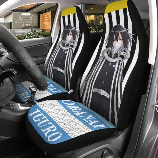 Discover Obanai Iguro Demon Character Car Seat Covers