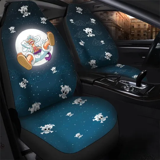 One Piece Gear 5 Luffy Car Seat Cover Pattern