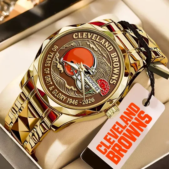 Browns 80th Anniversary Alloy Luxury Quartz Watch