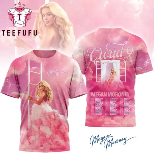 Discover Pink Megan Moroney Cloud 9 2026 Tour Special New 3D Shirt
