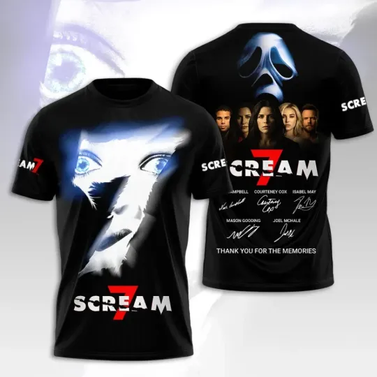 Scream 7 Movie, 2026 Horror Film All Over Print Shirt