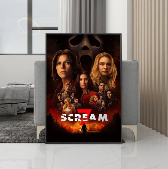 Scream 7 (2026) Movie Poster, Movie Fans Poster, Room Decor