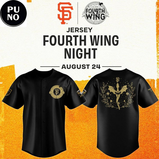 San Francisco Giants x Fourth Wing Night 2026 Baseball Jersey