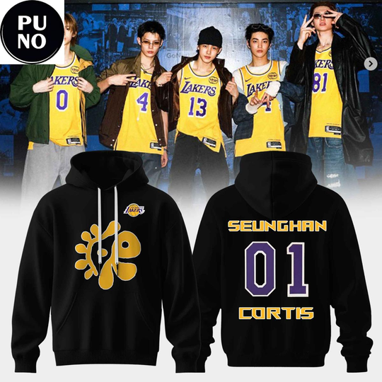 Discover K-Pop Energy Cortis x Los Angeles Lakers 2026 Personalized Hoodie