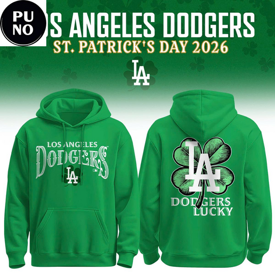 Los Angeles Dodgers Happy St. Patrick’s Day 2026 Hoodie