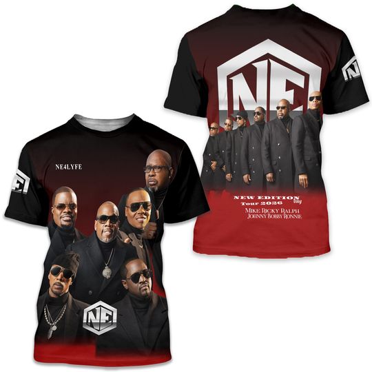 The New Edition Way Life tour 2026 T-shirt Unisex Full Size