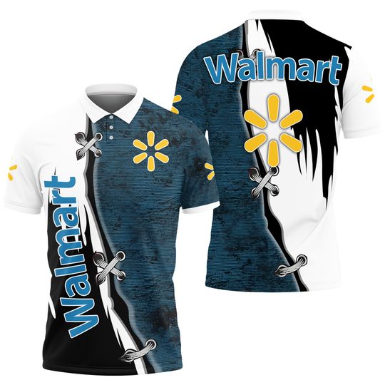 Walmart All Over Printed 3D Polo Shirt For Sport Lover