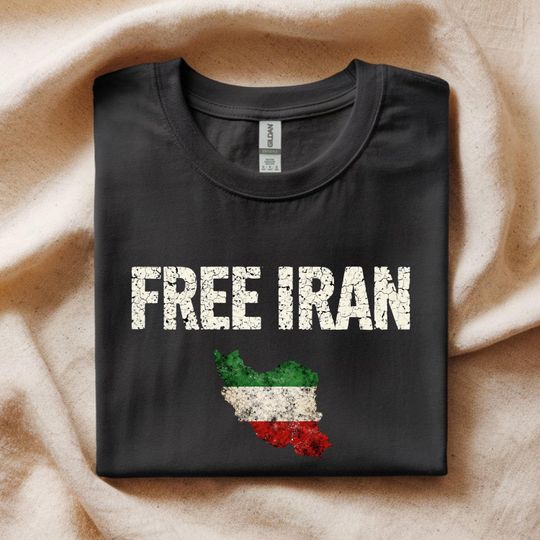 Discover Free Iran Shirt, Iranian Freedom Tee, Iran Flag Map Protest Graphic T-Shirt, Human Rights Activist Gift Unisex Black