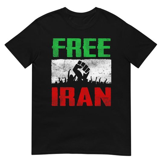 Discover Free Iran T Shirt  Protest Solidarity Shirt  Freedom Graphic Tee  Activist Unisex Shirt
