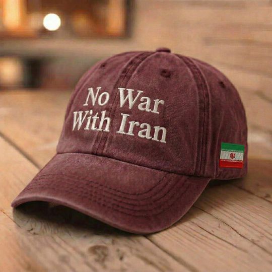 No War With Iran Cap Hat, Stan With Iran, Protest Gift Hat, Fck Trump Hat
