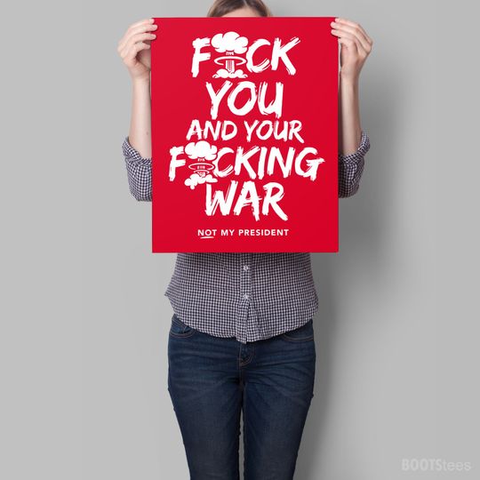 Discover Anti War Protest Sign Not My President Poster Political Protest Sign for Iran March