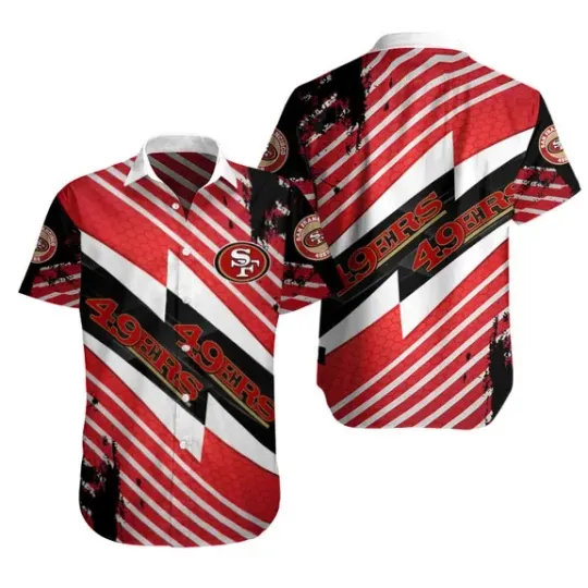 Discover San Francisco Football Team SF 49erss Hawaiian Shirt Button Down Unisex Adults