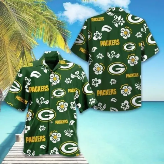 Green Bay Packers Hawaiian Shirt Team Football Beach Shirt
