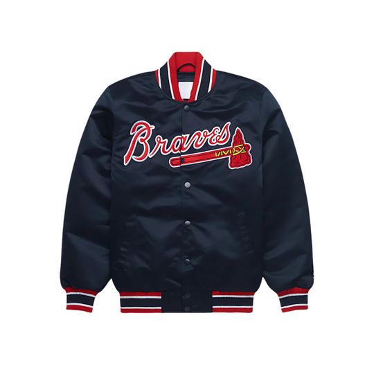 Attlanta Team Bravees Baseball Jacket, Major League Baseball Fan Jacket