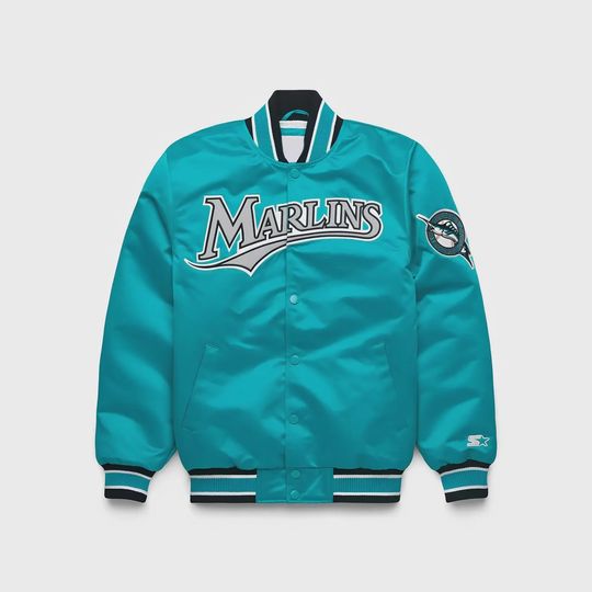 Florida Marliins Baseball Jacket, Major League Baseball Fan Jacket