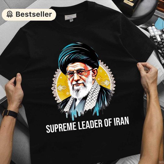 Discover Ali Khamenei Supreme Leader of Iran Shirt, Iranian Heritage Solidarity T-Shirt, No War With Iran Tee, Prayer for Ayatollah Ali Khamenei