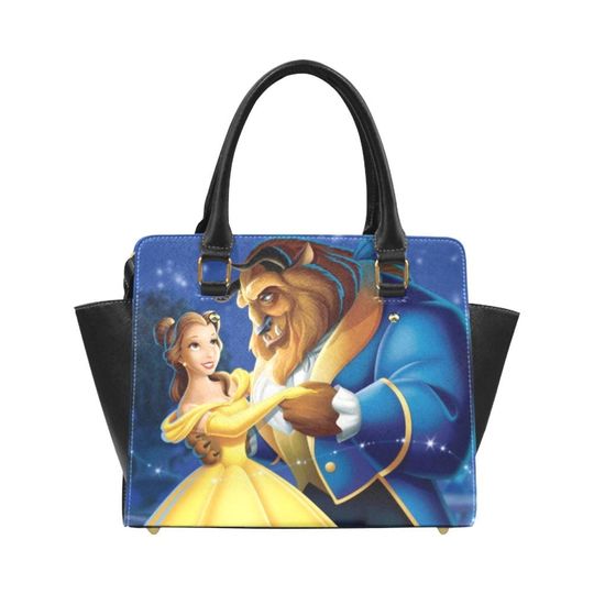 Beauty and The Beast Handbag Disney Tote Bag PU Women's Bag