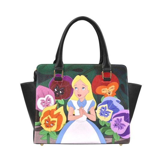 Alice in Wonderland Handbag for Women | Disney Mad Hatter Purse | Alice Bag | PU Leather Bag