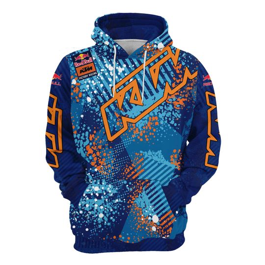 Men's KTM Motorcycle 3D Printed Hoodie for Men, Women