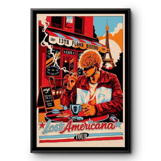 Discover Machine Gun Kelly Paris Poster February 27 2026 Vertical Matte Poster