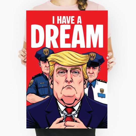 Discover Justice and Democracy I Have a Dream Printable Poster  Political Satire Digital Art  Accountability Protest Sign  Activist Wall Decor