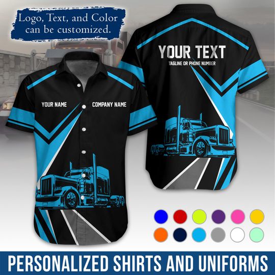 Discover Personalized Trucker Uniform Shirt: Custom Company Workwear