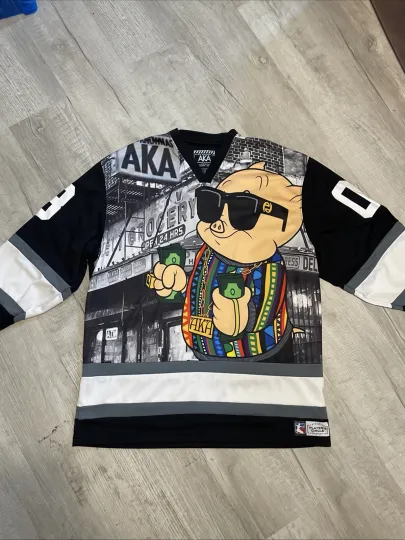 Discover Looney Tunes x AKA Porky Pig Hustler Jersey XL Hockey Jersey