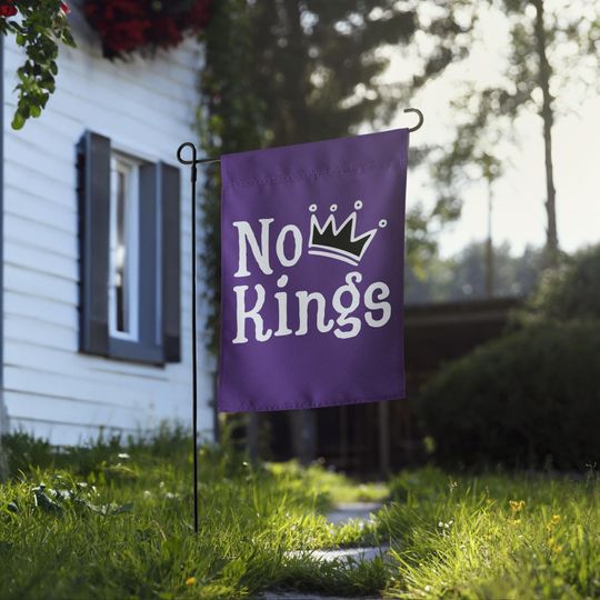 Discover No Kings Protest Garden Flag
