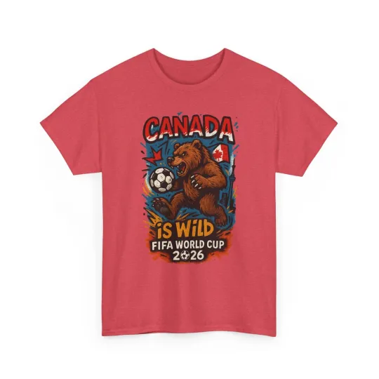Canada Soccer World Cup 2026 Bear Fan T-Shirt