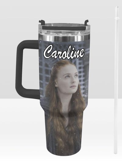 Game of Thrones 40 oz Tumbler: Sansa Stark Personalized Stanley-Inspired Stainless Steel Cup