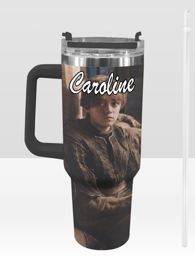 Game of Thrones 40 oz Tumbler: Arya Stark Personalized Stanley-Inspired Stainless Steel Cup