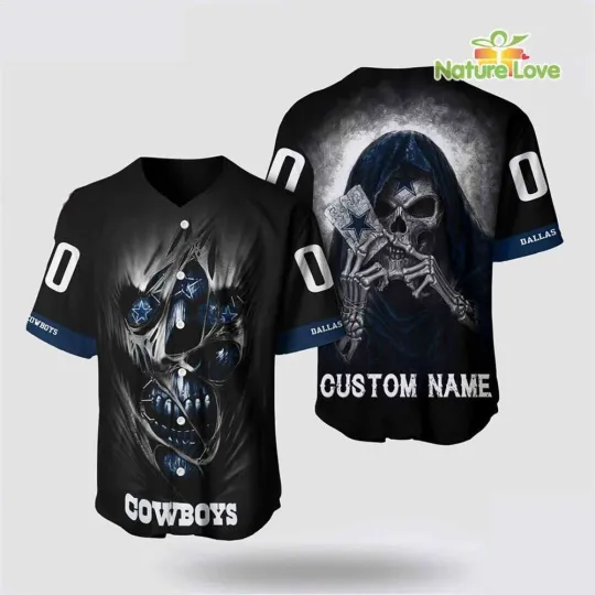 Dallas Football Team Cowboyss Baseball Jersey Alchemy Grim Reaper Design Your Ow
