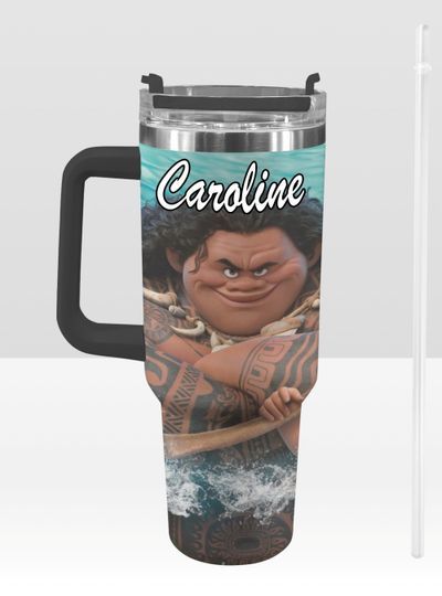 Discover Moana 40 oz Tumbler: Personalized Stanley-Inspired Stainless Steel Cup