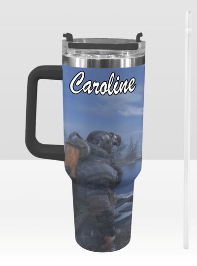 Discover Metro Exodus 40 oz Tumbler: Personalized Stanley-Inspired Stainless Steel Cup