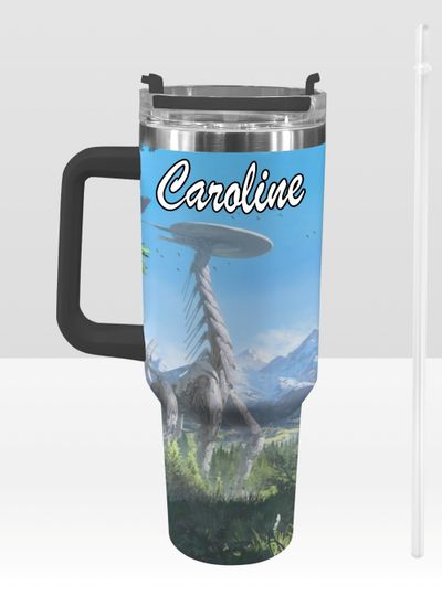 Discover Horizon Forbidden Dawn 40 oz Tumbler: Personalized Stanley-Inspired Stainless Steel Cup