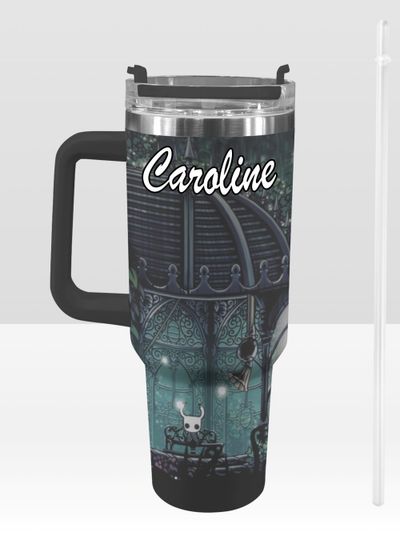 Hollow Knight Silksong 40 oz Tumbler: Video Game Personalized Stanley-Inspired Stainless Steel Cup