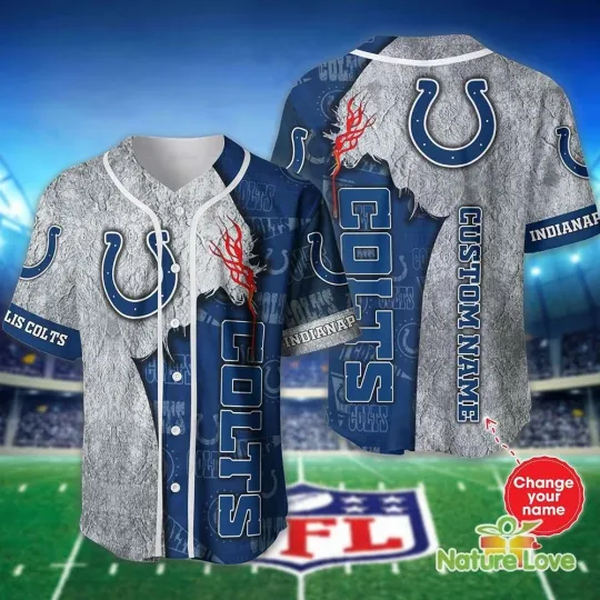 Custom Name Indianapolis Football Team Coltss Baseball Jersey Shirt Gifts for Fa