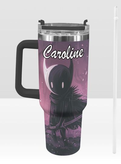 Hollow Knight Silksong 40 oz Tumbler: Video Game Personalized Stanley-Inspired Stainless Steel Cup