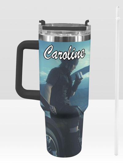 Final Fantasy XV 40 oz Tumbler: Personalized Stanley-Inspired Stainless Steel Cup