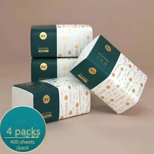 Discover 4，12And24 Packs of Paper Towels Full Pack Affordable Household Toilet Paper Hous