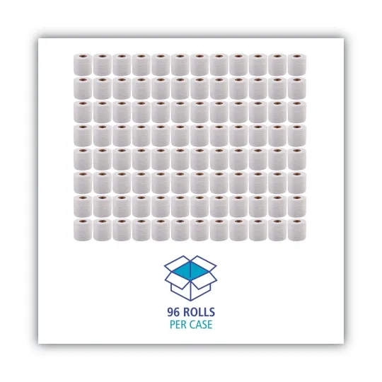 Discover Boardwalk 2-Ply Toilet Tissue, Standard, Septic Safe, White, 4 x 3, 500 Sheets/R