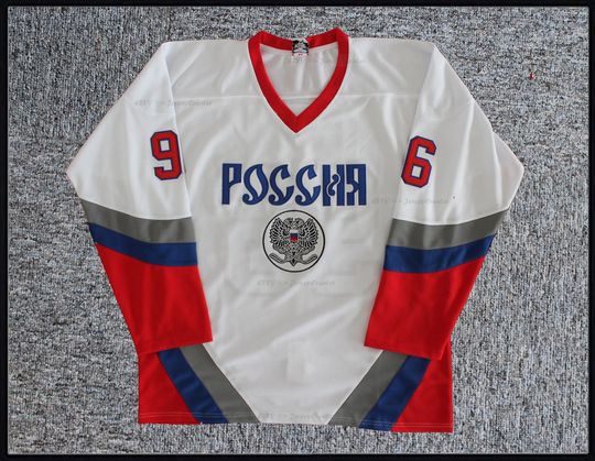 Discover Throwback 1998 Pavel Bure #96 Team Russia Hockey Jersey Top ;Youth/Adult Size;Custom Any Names
